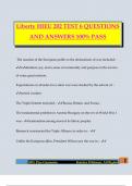HIEU Bundled Exams Questions and Answers 100&percnt; Pass Guaranteed