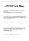 BIOD 351 MODULE  1 2025 VERIFIED QUESTIONS AND ANSWERS GRADED A&plus;
