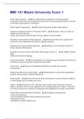 MBI 131 Miami University Exam 1 Questions and Answers&vert;2025 Update&vert;100&percnt; Correct&period;