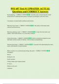 PSY 657 Test &num;1 UPDATED  ACTUAL  Questions and CORRECT Answers 