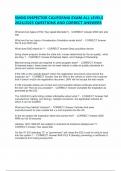 SMOG INSPECTOR CALIFORNIA EXAM ALL LEVELS 2024&sol;2025 QUESTIONS AND CORRECT ANSWERS