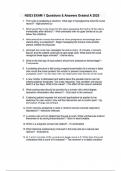 NSG3 EXAM 1 Questions & Answers Graded A 2025