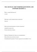 NSG 210 EXAM  2025 VERIFIED QUESTIONS AND ANSWERS GRADED A&plus;