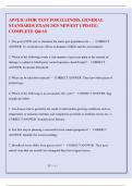 APPLICATOR TEST FOR ILLINOIS&comma; GENERAL STANDARDS EXAM 2025 NEWEST UPDATE COMPLETE Q&AS