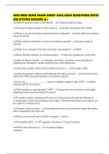 HESI MED SURG EXAM SHEET 2025&sol;2026 QUESTIONS WITH SOLUTIONS GRADED A&plus;
