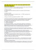 HESI MED SURG PRACTICE TEST 2025&sol;2026 QUESTIONS WITH SOLUTIONS GRADED A&plus;