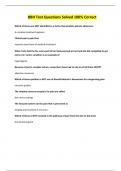 BBH Test Questions Solved 100&percnt; Correct