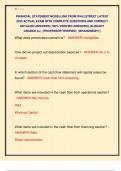 FINANCIAL STATEMENT MODELLING FROM WALLSTREET LATEST  2025 ACTUAL EXAM WITH COMPLETE QUESTIONS AND CORRECT  DETAILED ANSWERS &lpar;100&percnt; VERIFIED ANSWERS&rpar; &vert;ALREADY  GRADED A&plus;&vert; &vert;&vert;PROFESSOR VERIFIED&vert;&vert; &vert;&vert;BRANDNEW&excl;&excl;&excl;&vert;&vert;