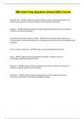 BBH Exam Prep Questions Solved 100&percnt; Correct