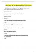 BBH Exam Prep Test Questions Solved 100&percnt; Correct