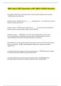 BBH Latest 2025 Questions with 100&percnt; Verified Answers