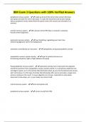 BBH Exam 3 Questions with 100&percnt; Verified Answers