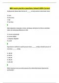 BBH exam practice questions Solved 100&percnt; Correct