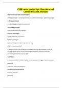 C180 Latest update test Questions and Correct Detailed Answers