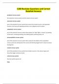 C180 Revision Questions and Correct Detailed Answers