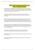 WGU C180 Full Review-Questions and Correct Detailed Answers