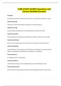 C180 STUDY GUIDE2 Questions and Correct Detailed Answers