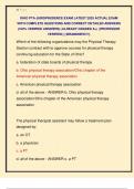 OHIO PTA JURISPRUDENCE EXAM LATEST 2025 ACTUAL EXAM  WITH COMPLETE QUESTIONS AND CORRECT DETAILED ANSWERS  &lpar;100&percnt; VERIFIED ANSWERS&rpar; &vert;ALREADY GRADED A&plus;&vert; &vert;&vert;PROFESSOR  VERIFIED&vert;&vert; &vert;&vert;BRANDNEW&excl;&excl;&excl;&vert;&vert; 