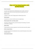 Chem 112 Test Study Questions with Verified Answers