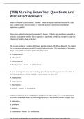 &lpar;358&rpar; Nursing Exam Test Questions And All Correct Answers&period;