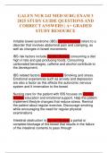 GALEN NUR 242 MED SURG EXAM 3 2025 STUDY GUIDE QUESTIONS AND CORRECT ANSWERS &vert; A&plus; GRADED STUDY RESOURCE