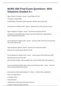 Nurs358 &lpar;SDSU&rpar; Exam 2 Questions With Guaranteed Pass Solutions&period;