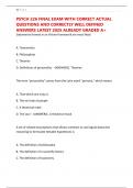 PSYCH 226 FINAL EXAM WITH CORRECT ACTUAL QUESTIONS AND CORRECTLY WELL DEFINED ANSWERS LATEST 2025 ALREADY GRADED A&plus;