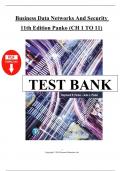 Test bank for business data networks and security 11th edition panko Chapter 1-11