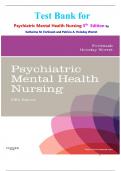 Test Bank for  Psychiatric Mental Health Nursing 5th  Edition by Katherine M&period; Fortinash and Patricia A&period; Holoday Worret isbn-9780323075725 All Chapters Covered Latest Guide Graded A&plus;