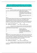 2023-2024 NURS Exam Fluid&comma;Electrolyt And Acid-Base Imbalances Questions With Verified Answers Graded