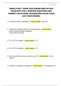 USMLE STEP 1 EXAM 2025&vert; BRAND NEW ACTUAL  EXAM WITH 100&percnt; VERIFIED QUESTIONS AND  CORRECT SOLUTIONS&vert; GUARANTEED VALUE PACK&vert;  ACE YOUR GRADES&period;