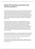 BUAD 307 Final Exam questions well answers graded A&plus;