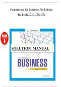 Solution manual for foundations of business 7th edition by pride Chapter 1-47