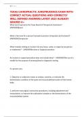 TEXAS CHIROPRACTIC JURISPRUDENCE EXAM WITH CORRECT ACTUAL QUESTIONS AND CORRECTLY WELL DEFINED ANSWERS LATEST 2025 ALREADY GRADED A&plus;