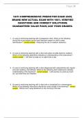 VATI COMPREHENSIVE PREDICTOR EXAM 2025&vert;  BRAND NEW ACTUAL EXAM WITH 100&percnt; VERIFIED  QUESTIONS AND CORRECT SOLUTIONS&vert;  GUARANTEED VALUE PACK&vert; ACE YOUR GRADES&period; 