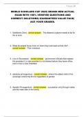 WORLD SCHOLARS CUP 2025&vert; BRAND NEW ACTUAL  EXAM WITH 100&percnt; VERIFIED QUESTIONS AND  CORRECT SOLUTIONS&vert; GUARANTEED VALUE PACK&vert;  ACE YOUR GRADES&period; 