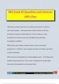 SRS Exam &num;3 Questions and Answers 100&percnt; Pass