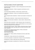 NUR102 EXAM 4 STUDY QUESTIONS
