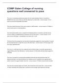 COMP Galen College of nursing questions well answered to pass