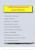 CCBMA Exam Questions and Answers 100&percnt; Pass