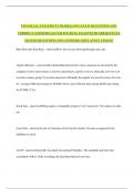 FINANCIAL STATEMENT MODELLING EXAM QUESTIONS AND CORRECT ANSWERS&vert; ACCURATE REAL EXAM WITH FREQUENTLY TESTED QUESTIONS AND ANSWERS 2025 LATEST UPDATE