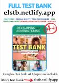 Test Bank for Developing and Administering an Early Childhood Education Program&comma; 10th Edition Adams&period;pdf
