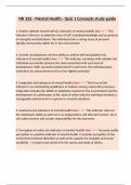 NR 326 - Mental Health - Quiz 1 Concepts study guide