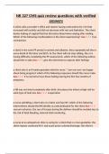 NR 327 CMS quiz review questions with verified answers&period;