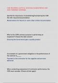 COR TRAINING &lpar;ACTUAL 2025&sol;2026&rpar; 20 QUESTIONS AND  100&percnt; VERIFIED ANSWERS