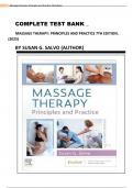 COMPLETE TEST BANK &lowbar;         MASSAGE THERAPY&colon; PRINCIPLES AND PRACTICE 7TH EDITION&comma;                      &lpar;2025&rpar;       BY SUSAN G&period; SALVO &lpar;AUTHOR&rpar;