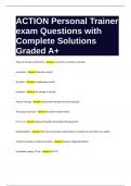 ACTION CPT - Practice Exam Questions with Complete Solutions Graded A  Package Deal