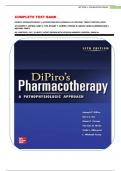 COMPLETE TEST BANK &lowbar; DIPIRO'S PHARMACOTHERAPY&colon; A PATHOPHYSIOLOGIC APPROACH 12TH EDITION&vert; TWELFTH EDITION&comma; &lpar;2023&rpar;  BY JOSEPH T&period; DIPIRO&comma; GARY C&period; YEE&comma; STUART T&period; HAINES&comma; THOMAS D&period; NOLIN&comma; VICKI ELLINGROD AND L&period; MICHAEL POSEY ALL CHAPTERS 1-167&vert; 20 UNITS