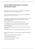 UConn MCB 2210 Exam 3 correctly answered to pass