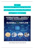 operations management creating value along the supply chain 11th&lowbar;edition test bank